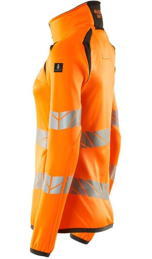 MascotDamenFleecepullovermitReiverschlussAccelerateSafe19153-315Hi-visOrangeDunkelanthrazit-XXL