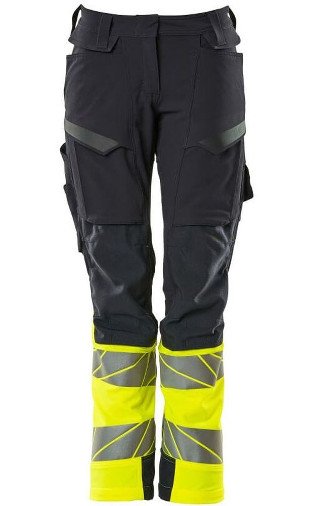 MascotDamenHosemitKnietaschenAccelerateSafe19178-511SchwarzblauHi-visGelb-C3476
