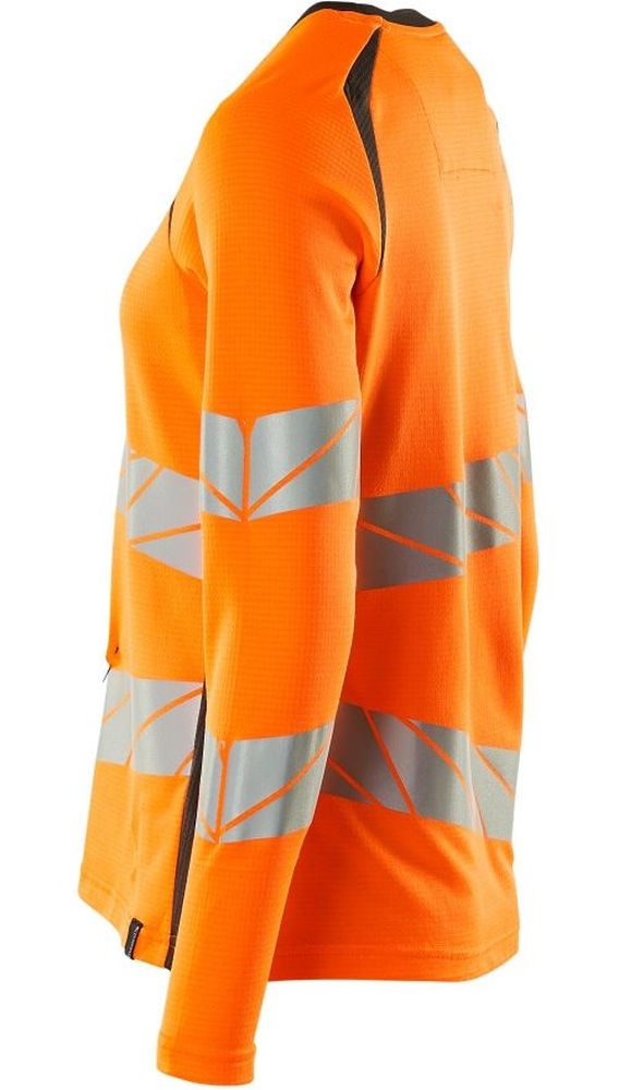 MascotDamenT-ShirtLangarmAccelerateSafe19091-771Hi-visOrangeDunkelanthrazit-XXL