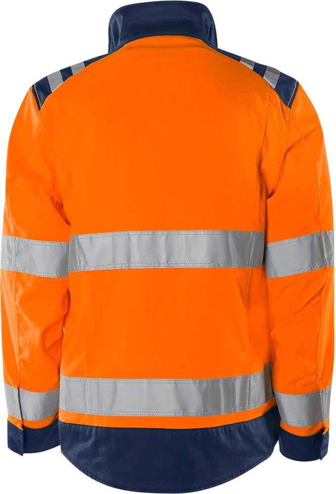 FristadsHighVisGreenJackeKl34067GPLUWarnschutz-OrangeMarine-S