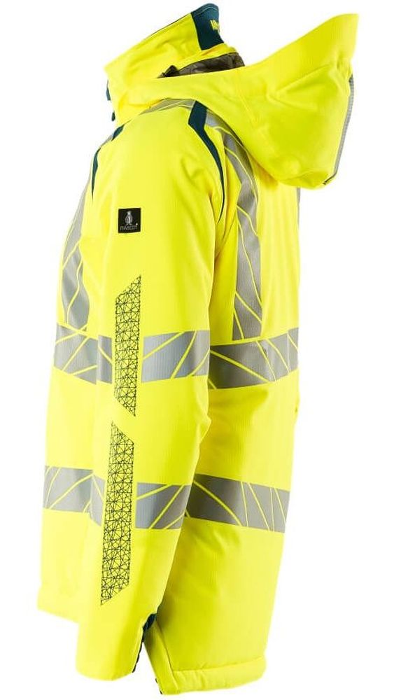 MascotDamenWinterjackeAccelerateSafe19045-449Hi-visGelbDunkelpetroleum-XXL