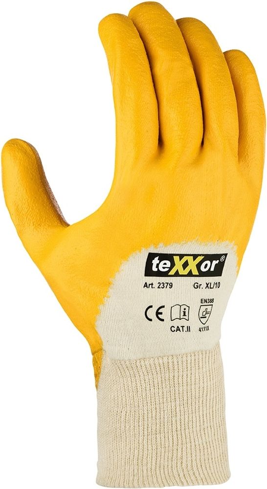 teXXorToplineNitril-HandschuheStrickbund12Stck2379Gelb-7