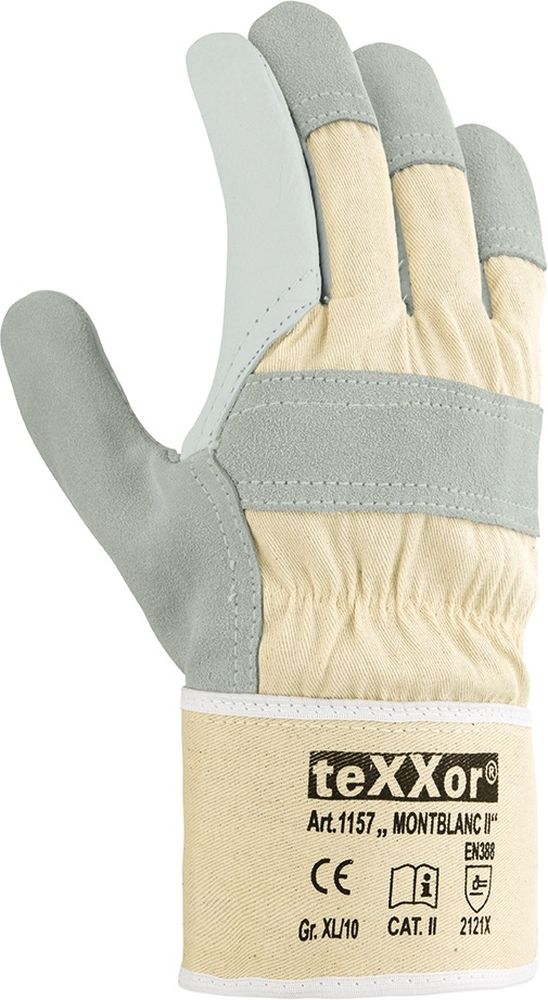 teXXorRindvollleder-HandschuheMontblancIi12Paar1157LederNaturDrellWei-10