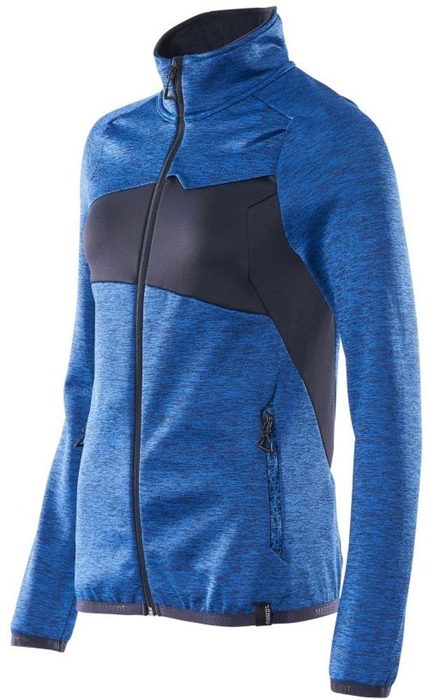 MascotDamenFleecepullovermitReiverschlussAccelerate18153-316AzurblauSchwarzblau-XXL