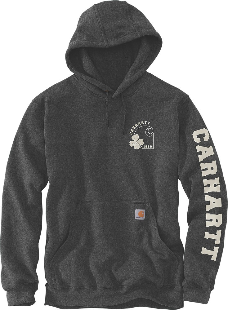 CarharttShamrockHoodedSweatshirtCarbonHeather