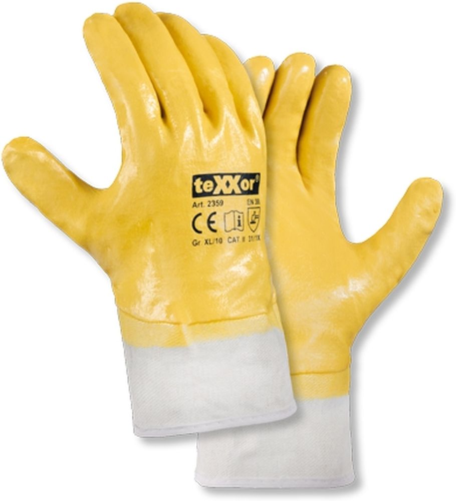 teXXorNitril-HandschuheStulpe12Stck2359GelbBeige-9