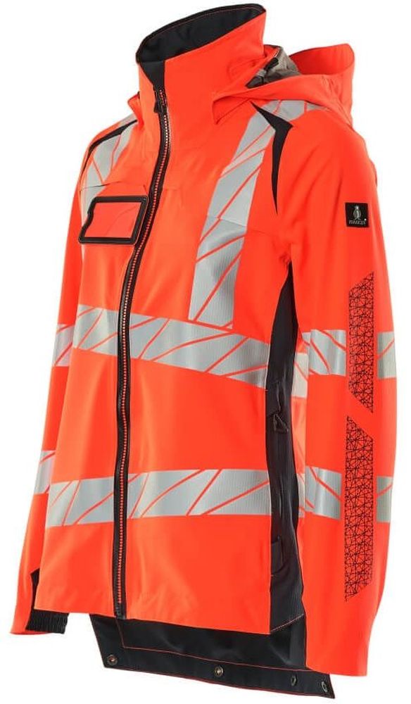 MascotDamenHardShellJackeAccelerateSafe19011-449Hi-visRotSchwarzblau-XXL