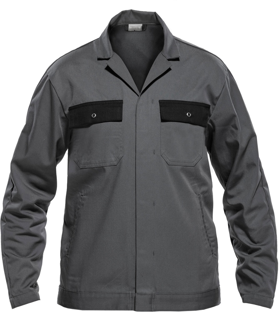 BasicLineArbeitsjackeAlavaZementgrauSchwarz-XXS