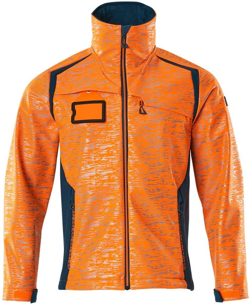 MascotSoftshellJackeAccelerateSafe19202-291Hi-visOrangeDunkelpetroleum-XXL