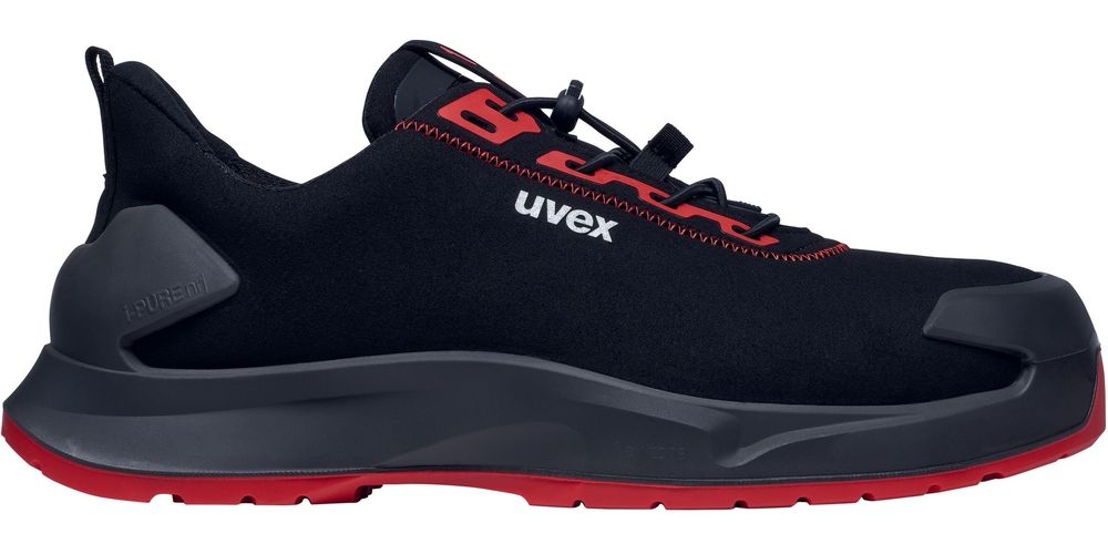 UvexSicherheits-Halbschuhe1X-CraftS3LSR68034SchwarzRot-35Weite14