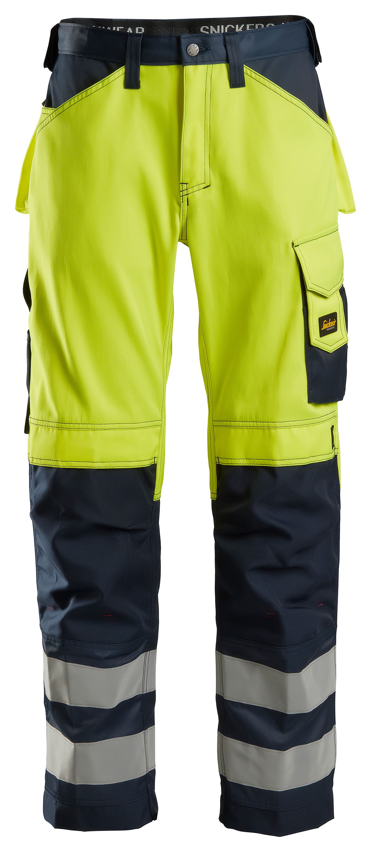 SnickersHi-VisArbeitshoseKl2EN1440420471HV-Gelb-Navy