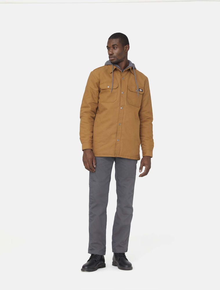 DickiesJackeFleeceHoodedDuckShirtJackRelaxedDK0A4XTI