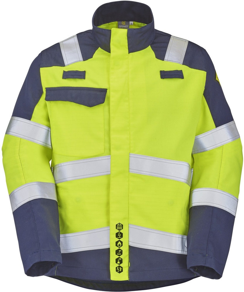 CepovettJackeAtexHv320XpAta9D723004FluoYellowNavy-XS