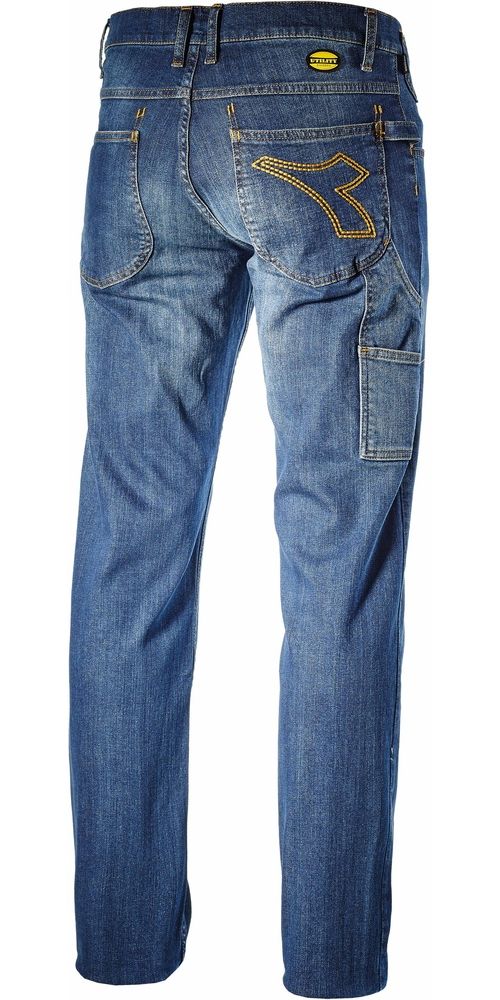 UtilityDiadoraArbeitshosePantStoneBlueBleachedDenim-XS