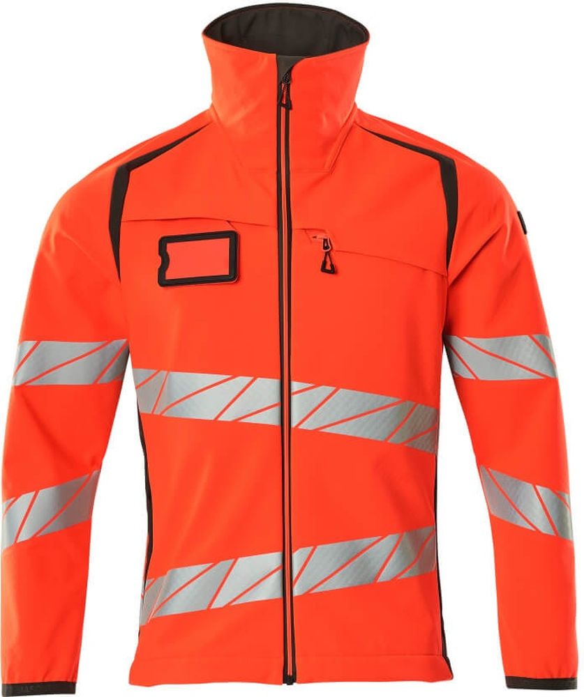 MascotSoftshellJackeAccelerateSafe19002-143Hi-visRotDunkelanthrazit-XXL