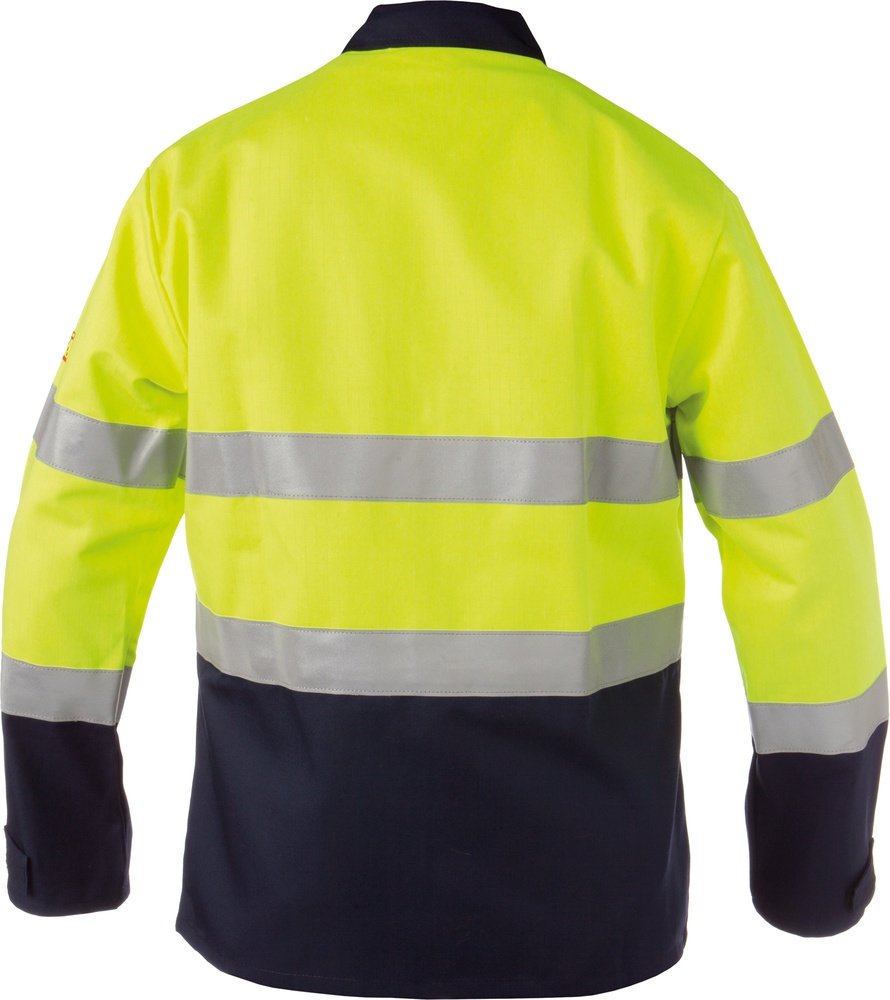 BasicLineMultinorm-WarnschutzarbeitsjackePotsdamNeongelbDunkelblau-XS