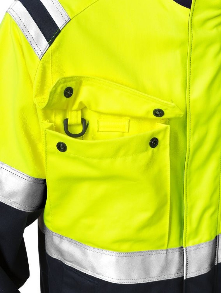 FristadsFlamestatHighVisJackeKl24176ATHSWarnschutz-GelbMarine