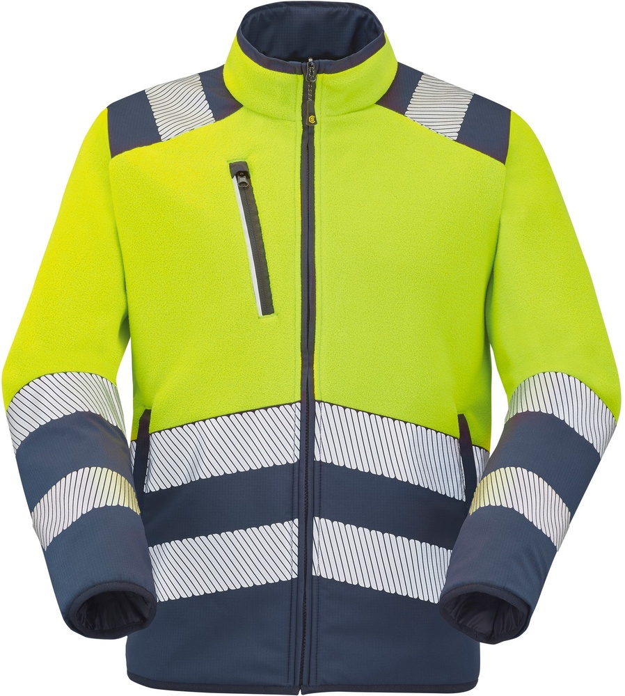 CepovettFleecejackeVeny9D04FluoYellowNavy-S