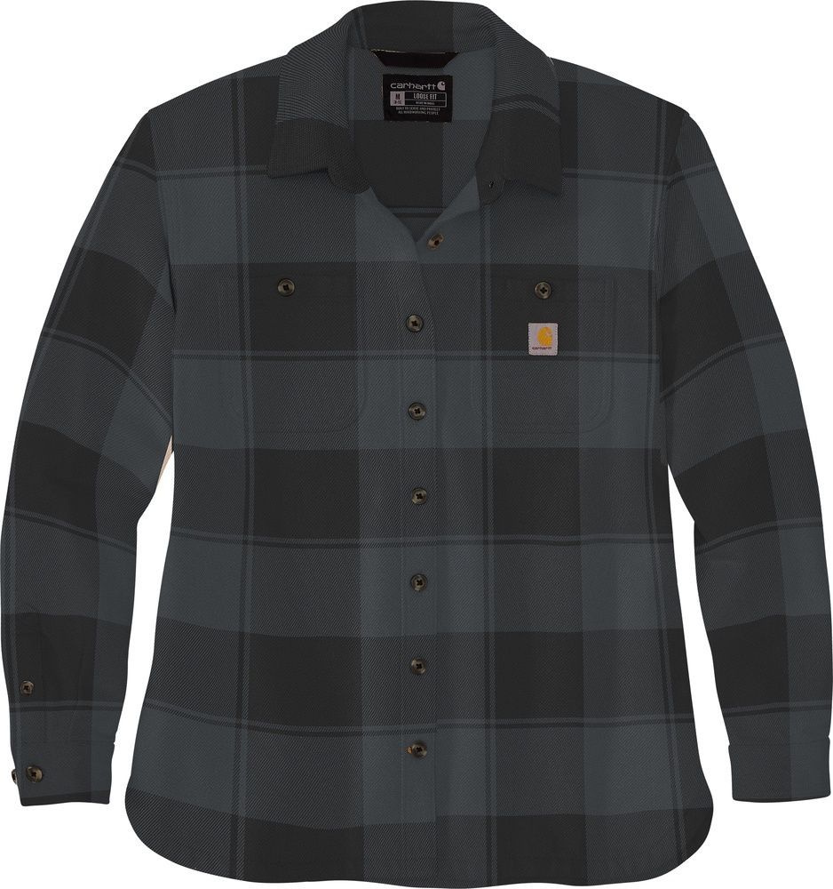 CarharttDamenHemdjackeLooseFitTwillShirtJac106450Black-XS