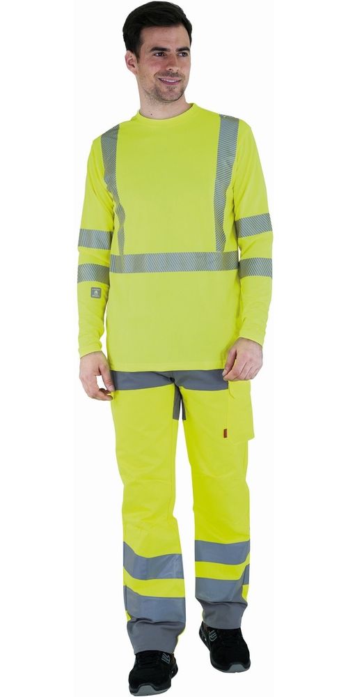 CepovettLangarm-ShirtFluoBase2T539FluoYellow-XXL