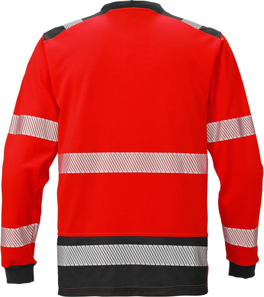 FristadsWarnschutzT-ShirtHighVisT-ShirtLangarmKL37724THVWarnschutz-RotSchwarz-XXL