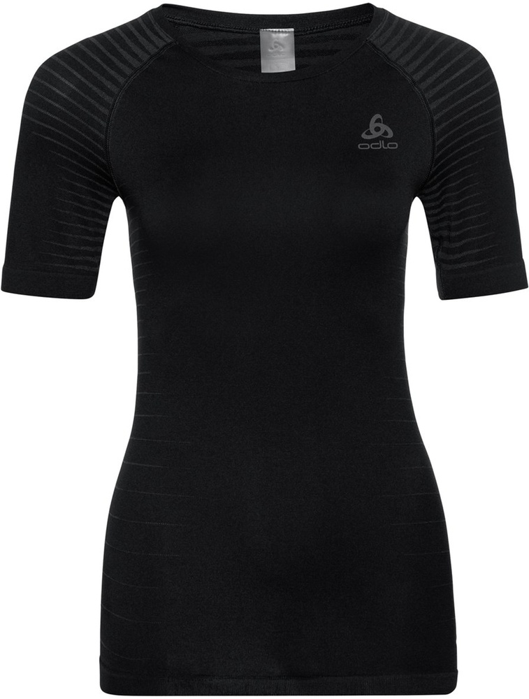 OdloDamenTanktopSuwTopCrewNeckSSPerformanceLight188151Black-S