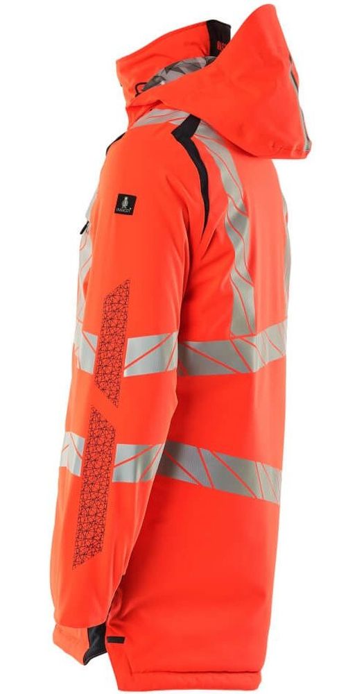 MascotParkaAccelerateSafe19030-449Hi-visRotSchwarzblau-XXL