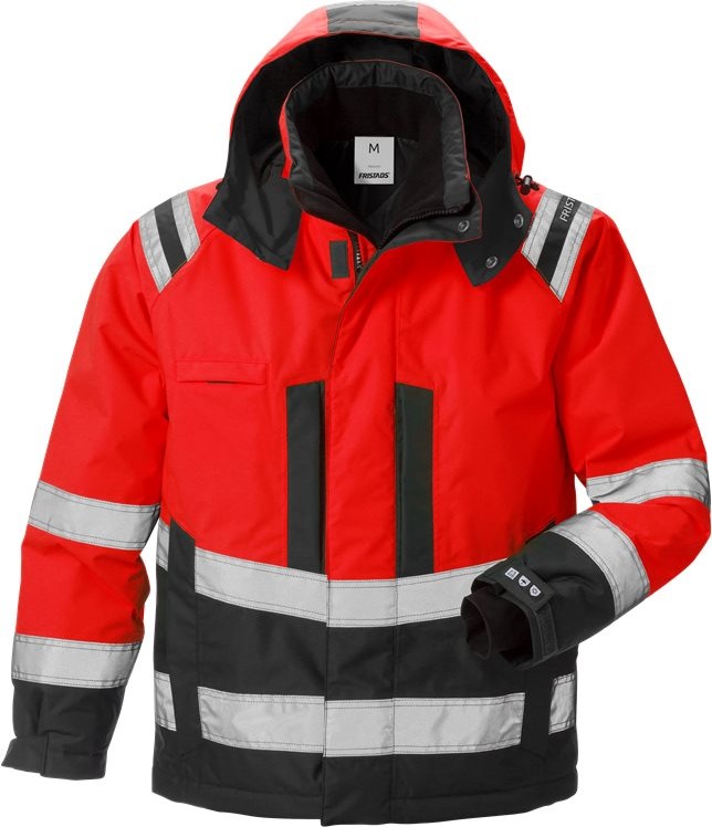 FristadsWarnschutz-JackeHighVisAirtechWinterjackeKl34035GTTWarnschutz-RotSchwarz