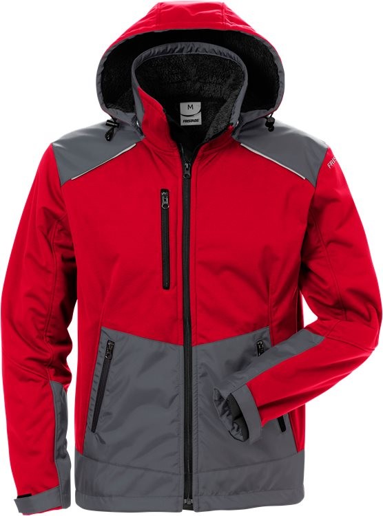 FristadsSoftshell-Winterjacke4060CFJRotGrau