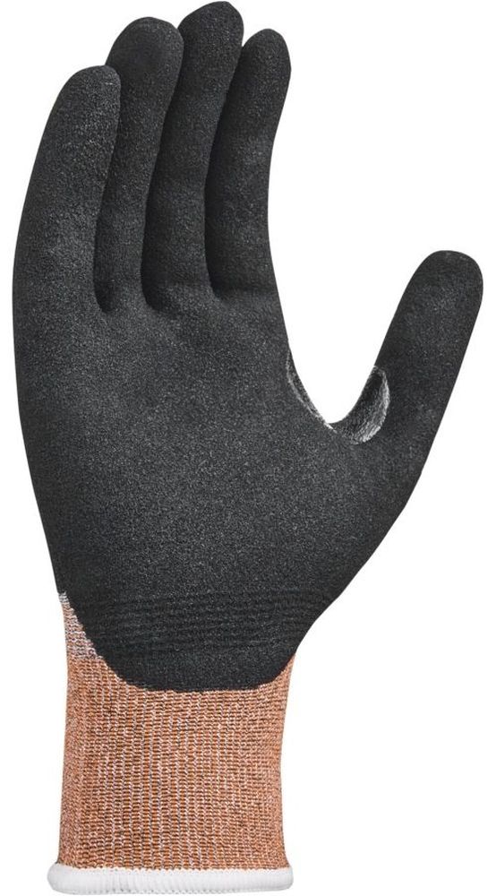 teXXorSchnittschutz-StrickhandschuheCutE12Stck2630Grau-MeliertOrangeSchwarz-6