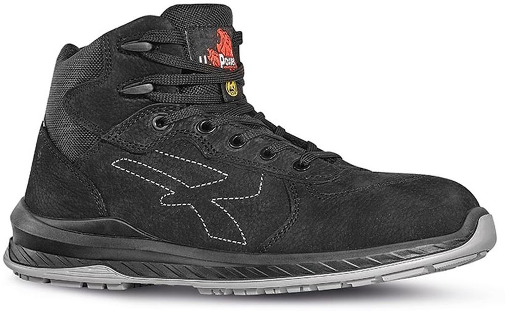 U-PowerSicherheitsschuheHochschuheTweedEsdS3CiSrcRI10074Schwarz-35