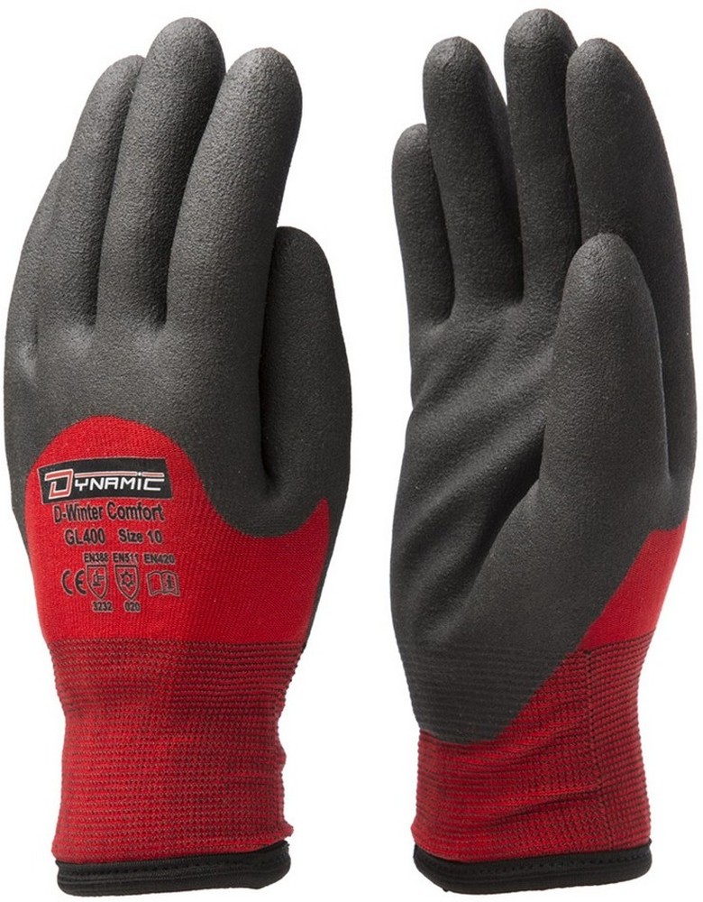 Edge-DynamicSafetyArbeitshandschuheSchutzhandschuhausNylonmitNitrilschaumBeschichtungkltebestndigGL400D-WinterComfort