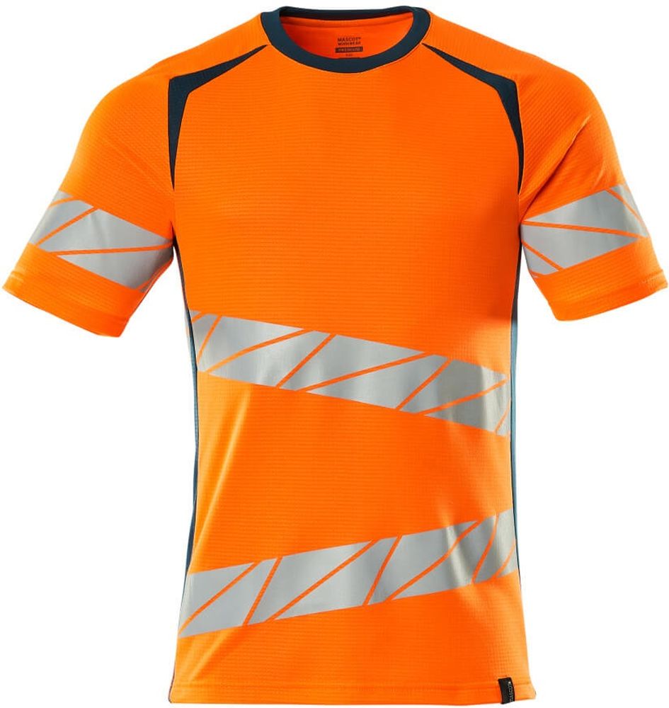 MascotT-ShirtAccelerateSafe19082-771Hi-visOrangeDunkelpetroleum-XXL