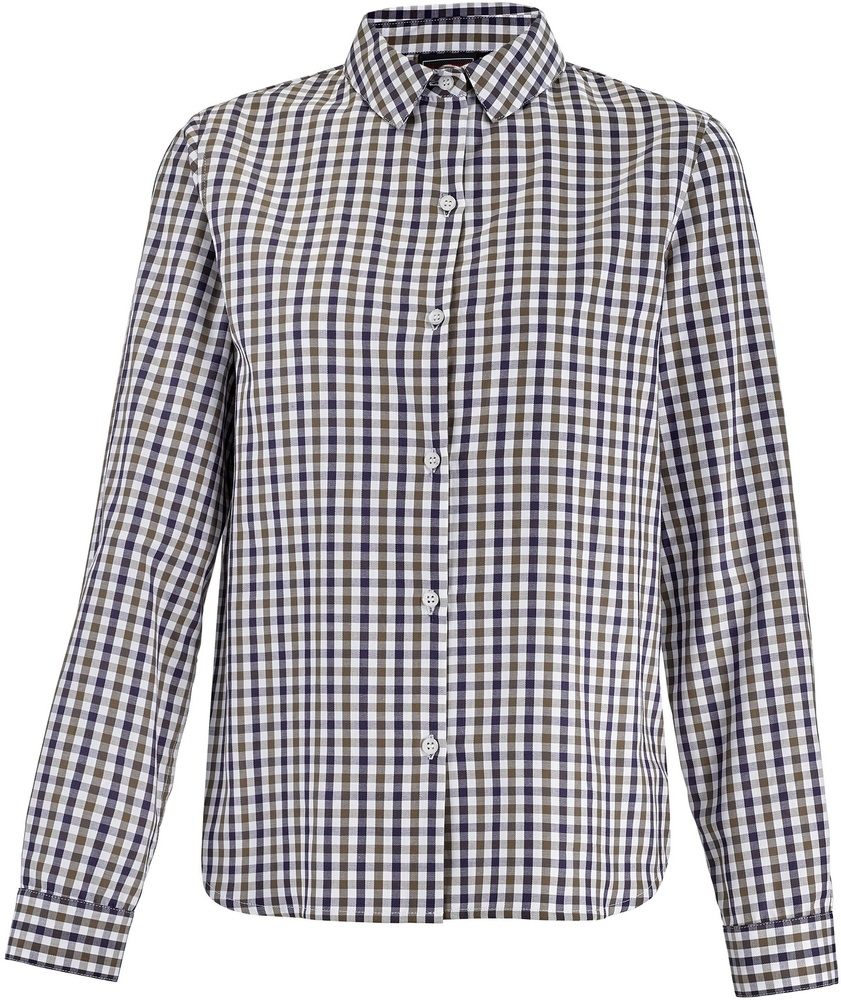 LafontBluseBellevilleFOT13077BlueCamelGingham-XXL