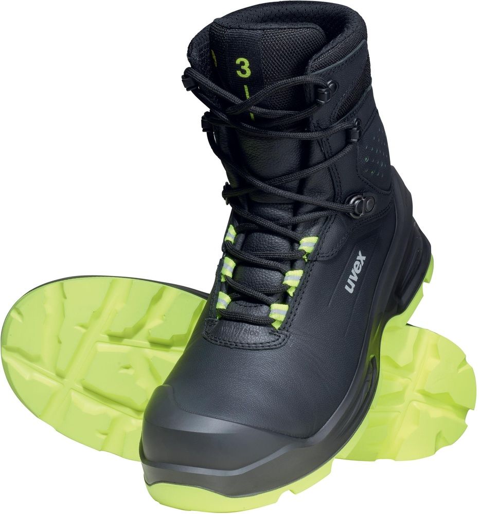 UvexSicherheitsschuhStiefel3SicherheitsstiefelS3SR68751SchwarzGelb-36Weite10