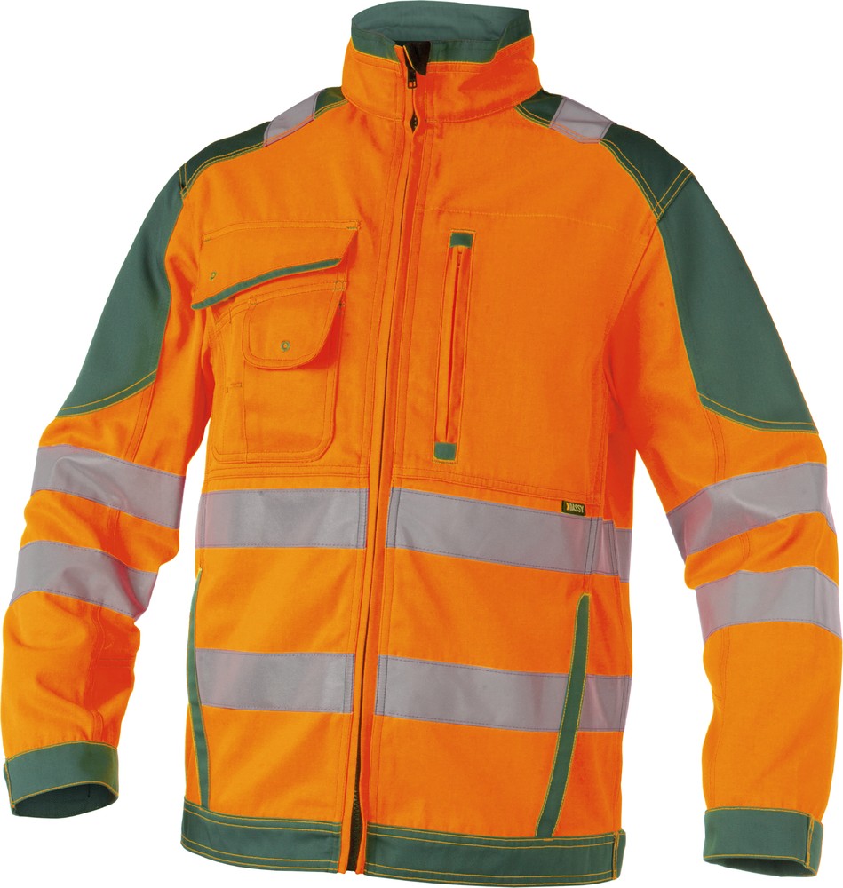 DassyWarnschutzArbeitsjackeOrlandoPESCO74NeonorangeFlaschengrn