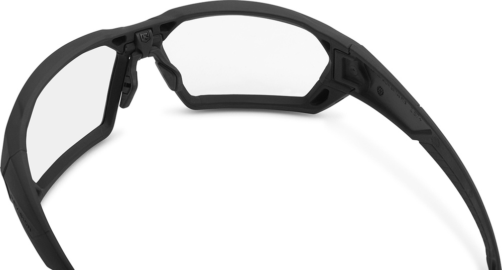 RevisionSchutzglasShadowstrikeBallisticSunglasses-SmokeClearLens4-0750-0101Black