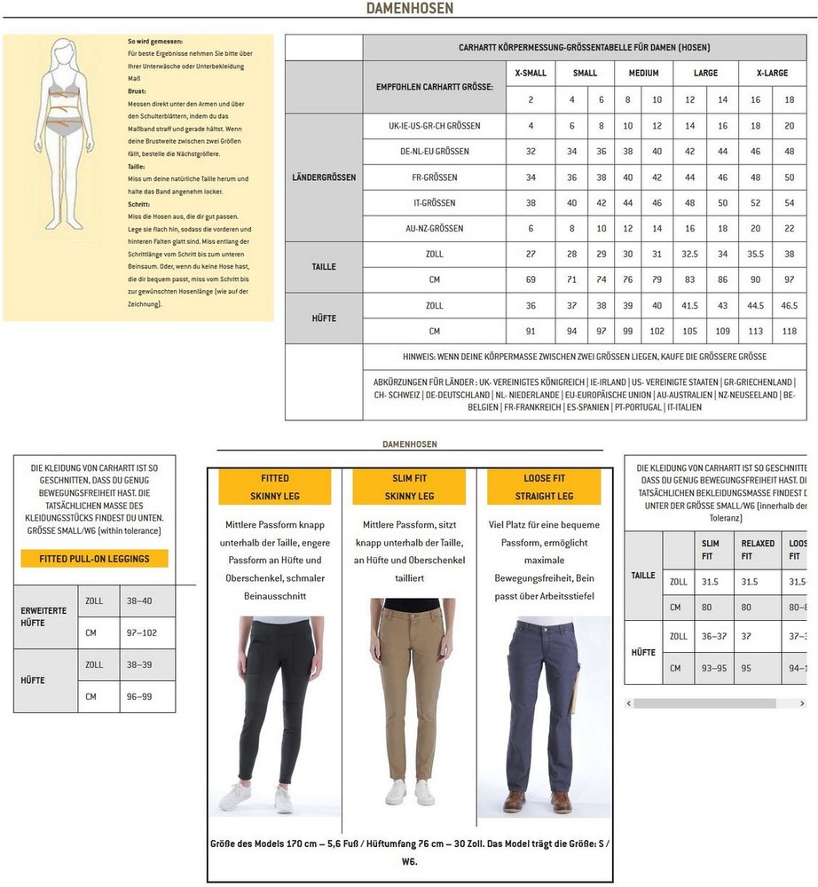 CarharttDamenForceUtilityLeggingOysterGray