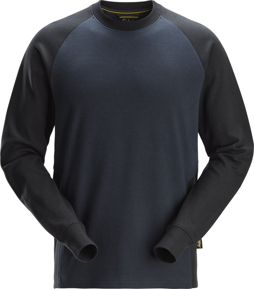SnickersWorkwear2-FarbenSweatshirt2840Navy-Schw-XS
