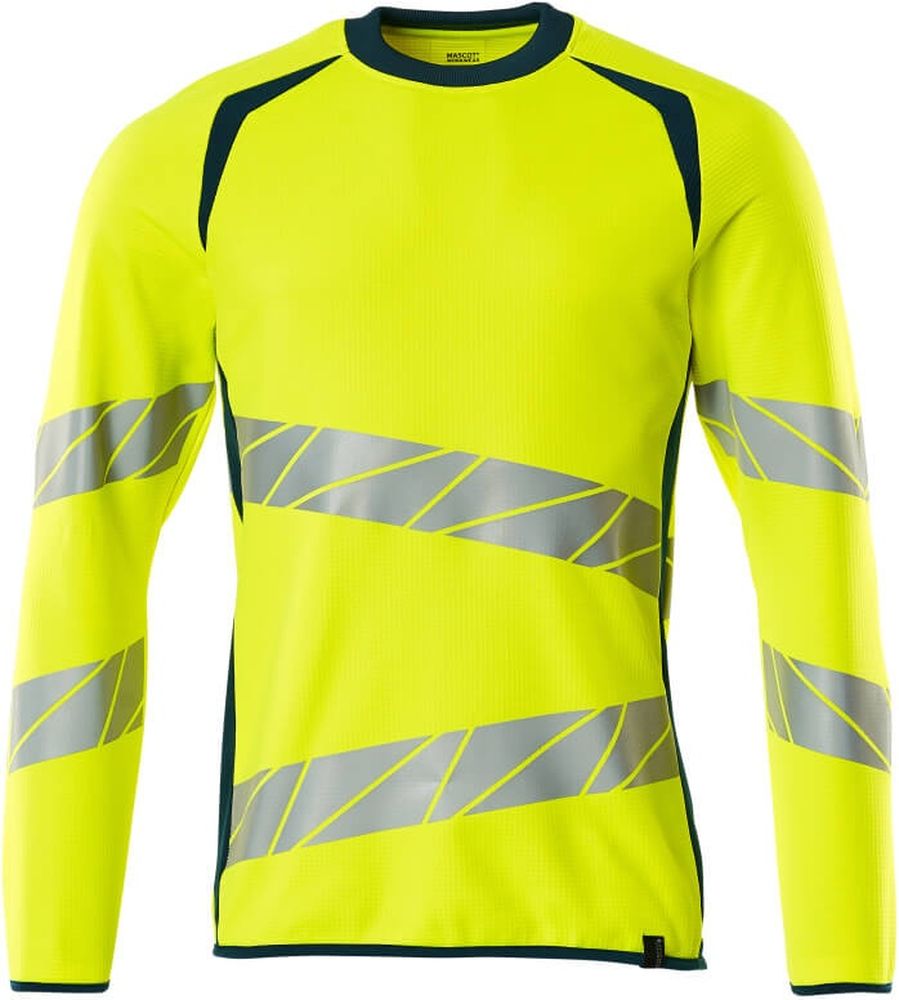 MascotSweatshirtAccelerateSafe19084-781Hi-visGelbDunkelpetroleum-XXL
