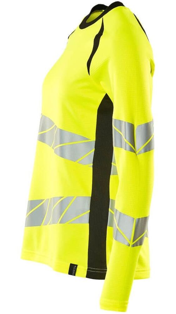 MascotDamenT-ShirtLangarmAccelerateSafe19091-771Hi-visGelbSchwarz-XXL