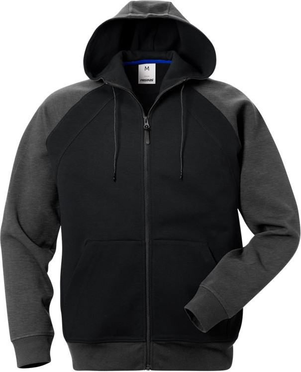 FristadsAcodeSweatjackemitKapuze1757DFSchwarzGrau