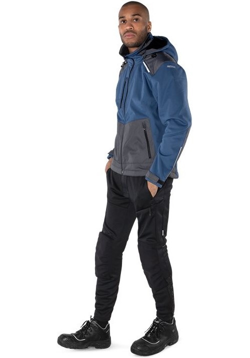 FristadsSoftshell-Winterjacke4060CFJBlauGrau