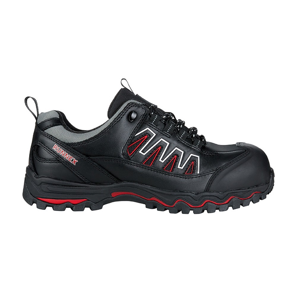 RUNNEXS3-SicherheitshalbschuhLightStarSchwarzRot