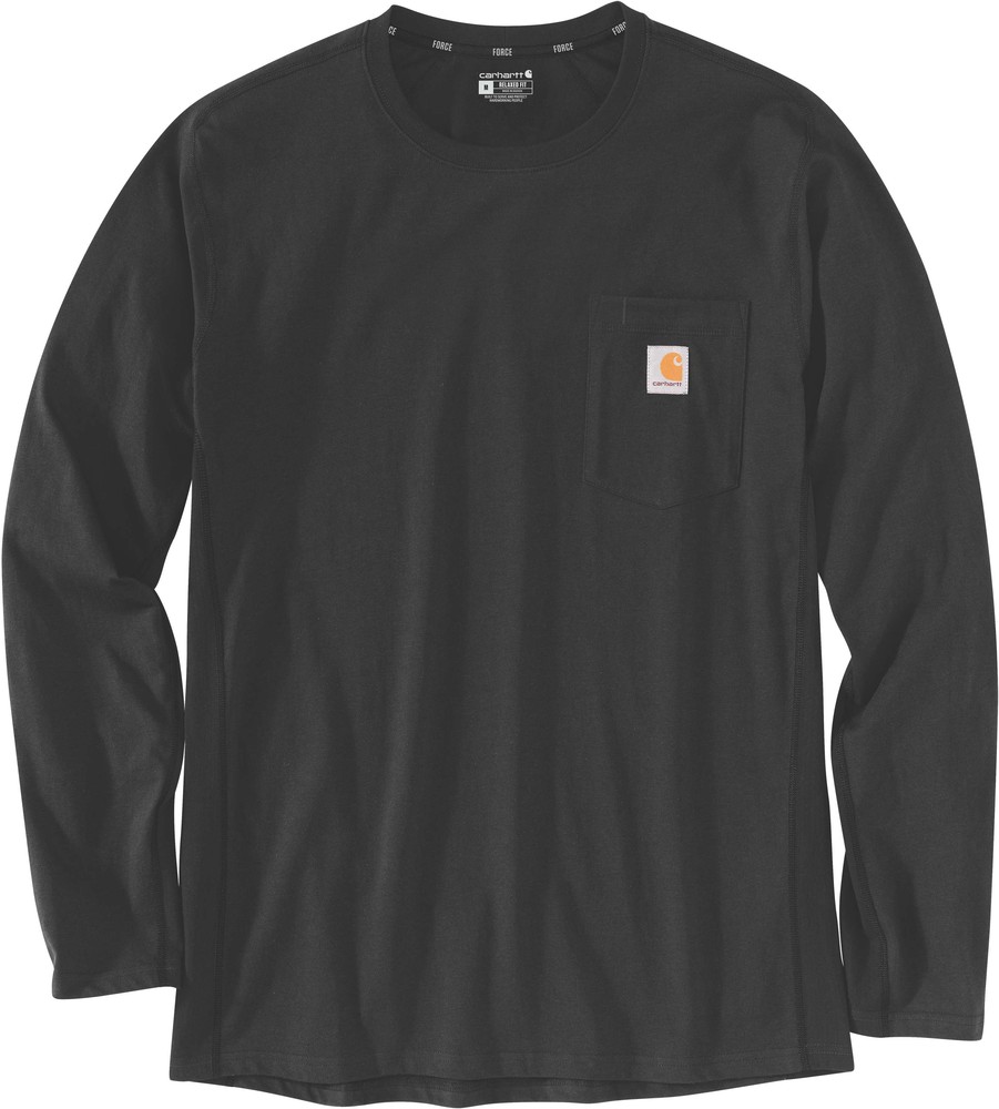 CarharttDamenLongsleeveForceFlexPocketT-ShirtLSBlack