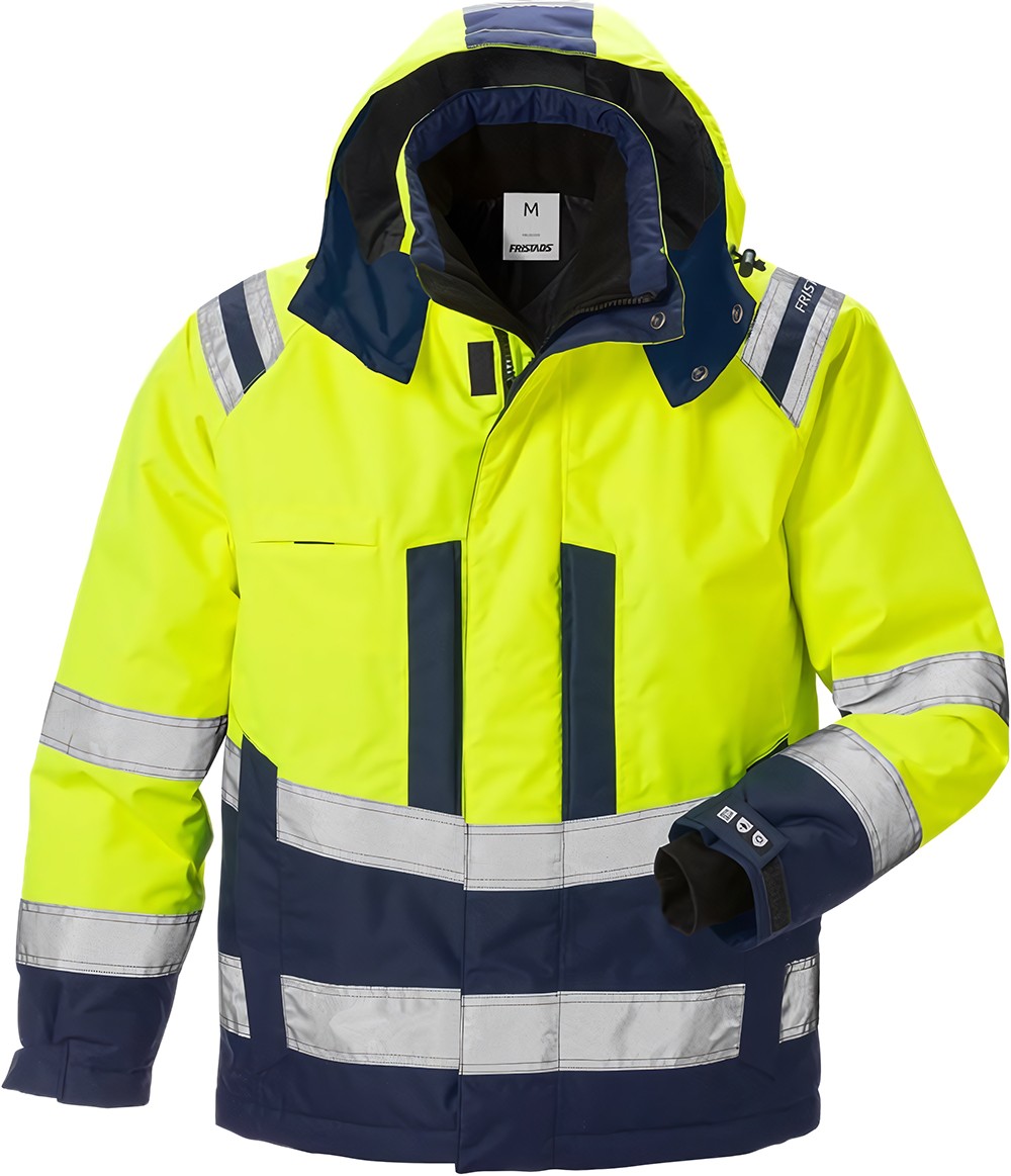 FristadsWarnschutz-JackeHighVisAirtechWinterjackeKl34035GTTWarnschutz-GelbMarine