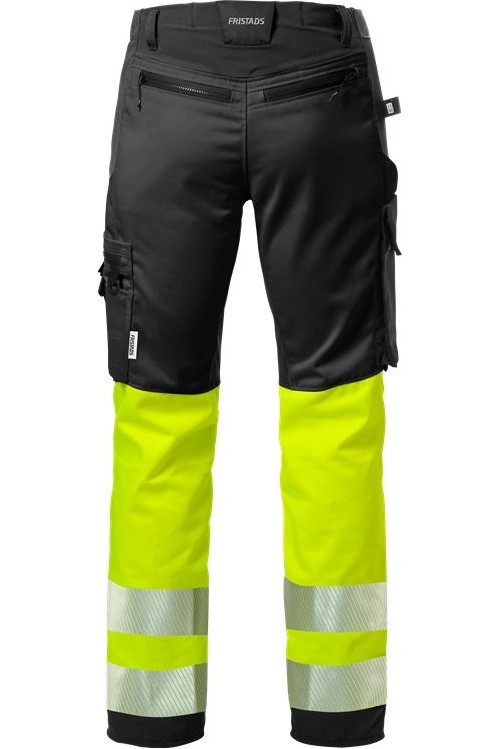 FristadsHighVisStretch-HoseKl12705PLUWarnschutz-GelbSchwarz