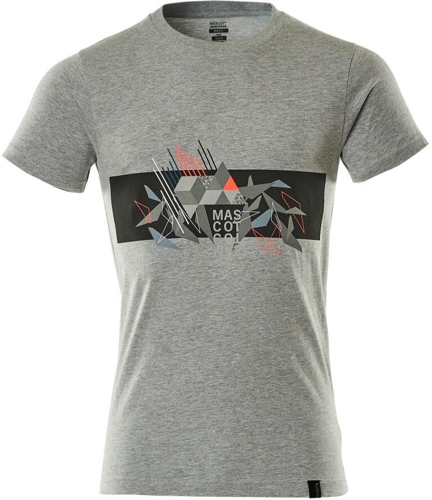 MascotT-ShirtAccelerateSafe19182-965Grau-meliertHi-visRot-XXL