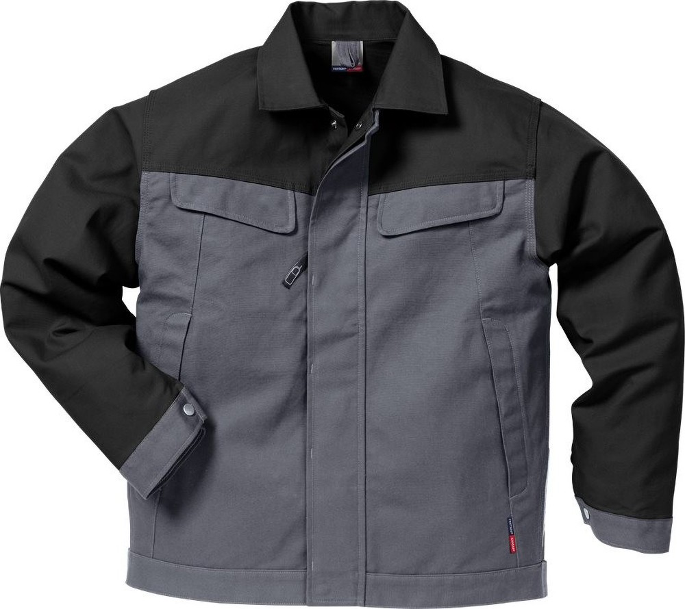 KansasIndustrie-JackeIconTwoBaumwoll-Jacke4857KCGrauSchwarz-XS