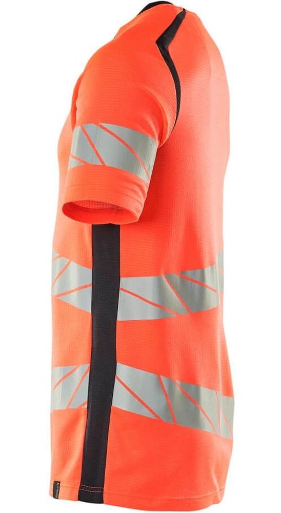 MascotT-ShirtAccelerateSafe19082-771Hi-visRotSchwarzblau-XXL